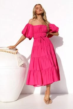 Monaco Dress FUCHSIA