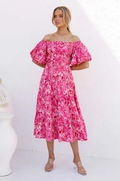 Monette Dress FUCHSIA FLORAL 8 Monette Dress FUCHSIA FLORAL -Mona Shop 0L4A2327 70174.1666150007