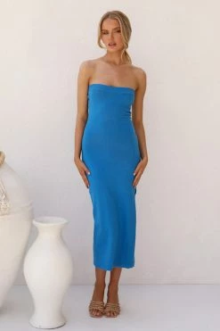 Stephanie Dress BLUE 6 Stephanie Dress BLUE -Mona Shop 0L4A2534 84754.1666227719