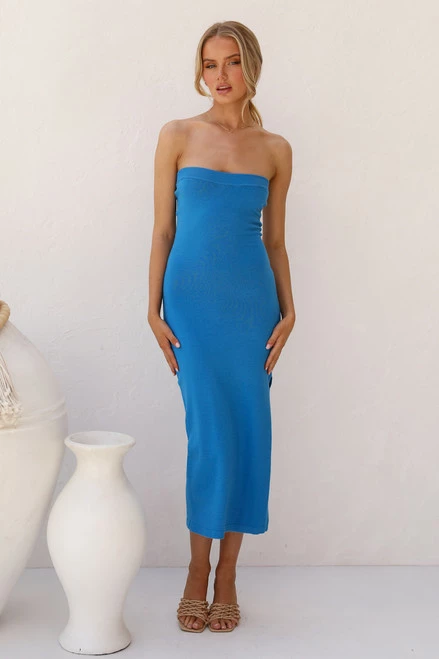 Stephanie Dress BLUE Stephanie Dress BLUE -Mona Shop 0L4A2534 84754.1666227719