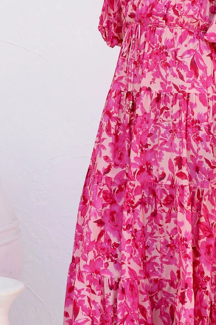 Monette Dress FUCHSIA FLORAL Monette Dress FUCHSIA FLORAL -Mona Shop 10L4A2348 16575.1666242701