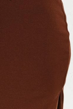 Tina Midi Dress CHOCOLATE -Mona Shop 1HM 6 56291.1625127115