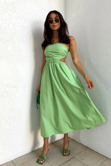 Dani Midi Dress GREEN Dani Midi Dress GREEN -Mona Shop 1Photo 19 11 21 11 09 02 am 88696.1638354401