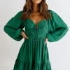 Danny Dress FOREST GREEN 2 Danny Dress FOREST GREEN -Mona Shop 1 L4A1054 10796.1651549751