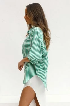 Kristen Shirt GREEN -Mona Shop 1 L4A1245 97856.1636017000