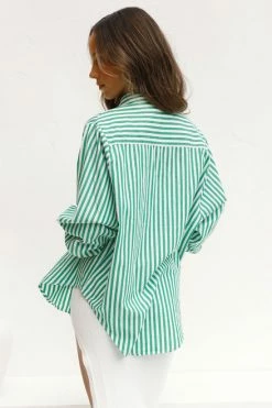 Kristen Shirt GREEN -Mona Shop 1 L4A1248 29467.1636016987