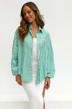 Kristen Shirt GREEN -Mona Shop 1 L4A1257 10248.1636016906