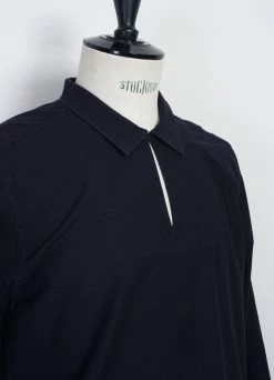 HANSEN GARMENTS MAGNE | Casual Pull-on Shirt | Blue -Mona Shop 25 12 3 magne navy 3