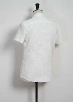 HANSEN GARMENTS JONNY | Short Sleeve Shirt | Waffle White -Mona Shop 25 17 1 jonny waffle white 3