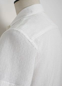 HANSEN GARMENTS JONNY | Short Sleeve Shirt | Waffle White -Mona Shop 25 17 1 jonny waffle white 5