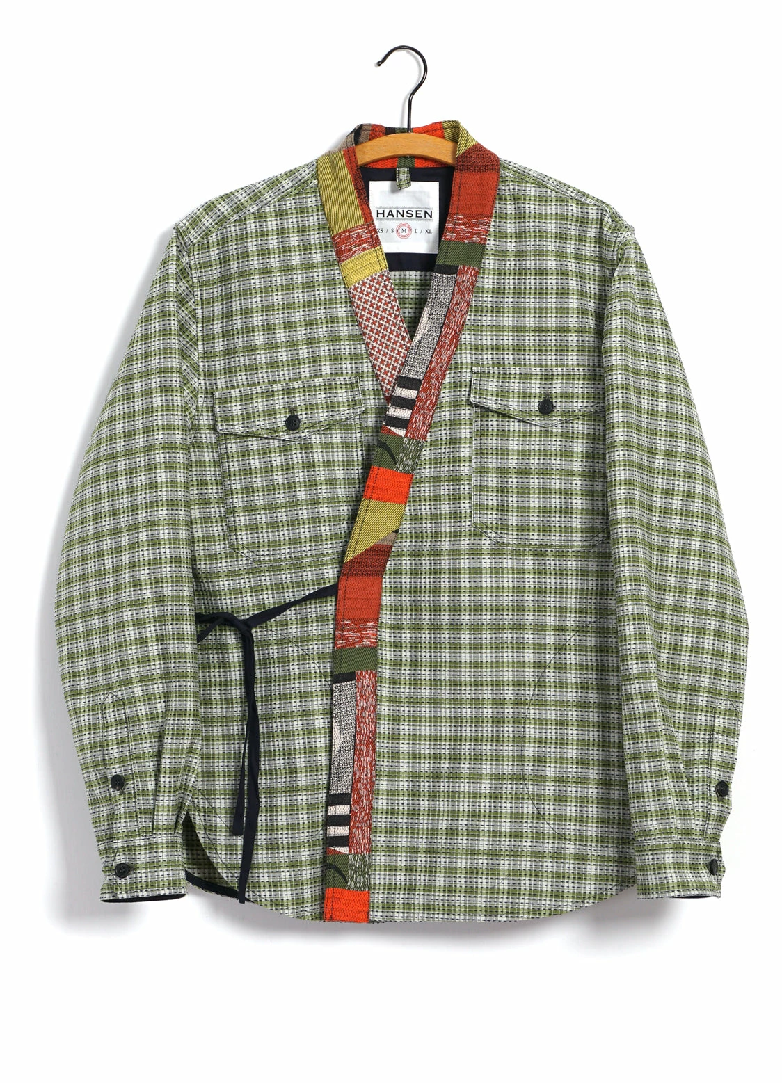 REMY | East & West Shirt Jacket | Sashiko Green+ HANSEN GARMENTS REMY | East & West Shirt Jacket | Sashiko Green+ -Mona Shop 25 80 6 remy sashiko green plus 1