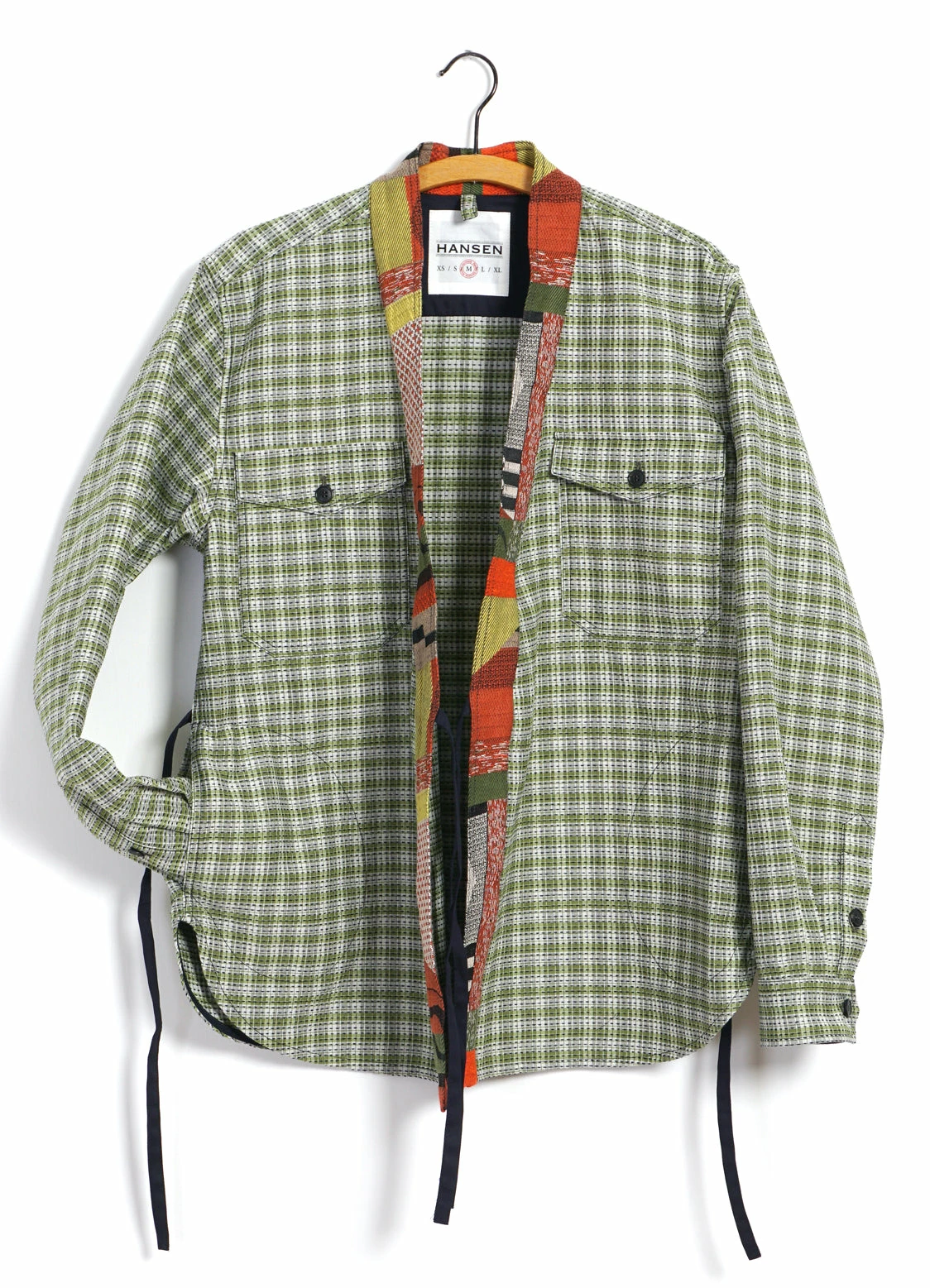 REMY | East & West Shirt Jacket | Sashiko Green+ HANSEN GARMENTS REMY | East & West Shirt Jacket | Sashiko Green+ -Mona Shop 25 80 6 remy sashiko green plus 2