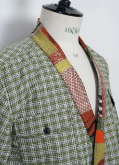 HANSEN GARMENTS REMY | East & West Shirt Jacket | Sashiko Green+ 5 HANSEN GARMENTS REMY | East & West Shirt Jacket | Sashiko Green+ -Mona Shop 25 80 6 remy sashiko green plus 4