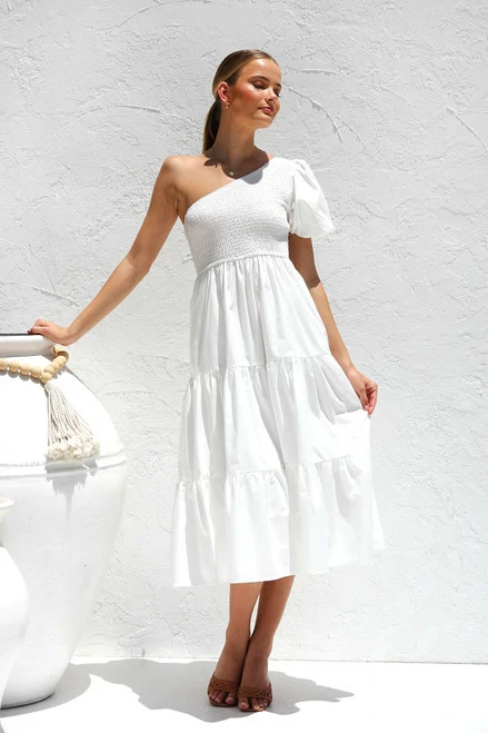 Alexandra Dress WHITE Alexandra Dress WHITE -Mona Shop 3IMG 7341 92836.1668078973