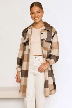 Asher Longline Shacket MOCHA 6 Asher Longline Shacket MOCHA -Mona Shop 46 L8A1802 79386.1655437066