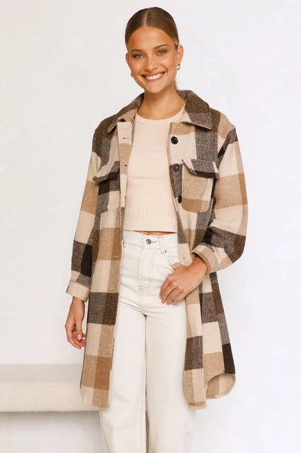 Asher Longline Shacket MOCHA Asher Longline Shacket MOCHA -Mona Shop 46 L8A1802 79386.1655437066