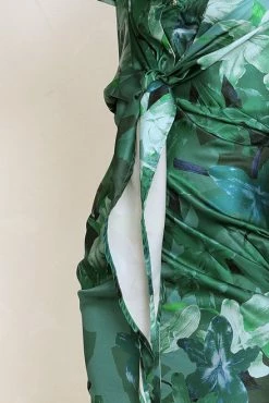 Olivia Dress GREEN FLORAL -Mona Shop 554L8A1924 46189.1653540546