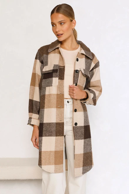 Asher Longline Shacket MOCHA Asher Longline Shacket MOCHA -Mona Shop 55 L8A1808 75329.1656990699