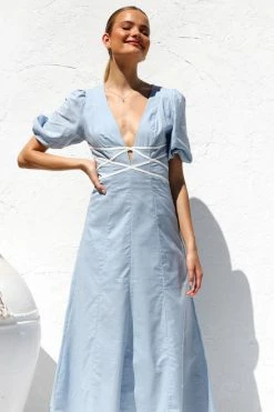 Kellie Dress BLUE 5 Kellie Dress BLUE -Mona Shop 6IMG 6543 08209.1668492870