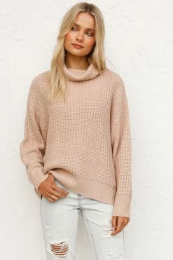 Hayden Knit Top BEIGE -Mona Shop 6 L4A8207 79592.1624425617