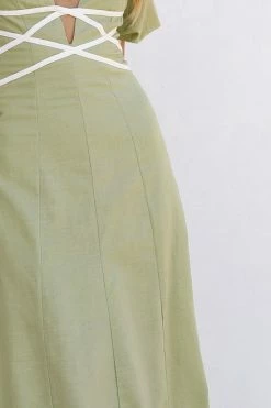 Kellie Dress SAGE -Mona Shop 90L4A2117 11206.1666694932