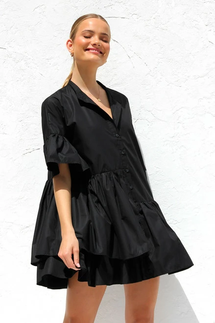 Jaxon Dress BLACK Jaxon Dress BLACK -Mona Shop 9IMG 6654 06779.1668491744