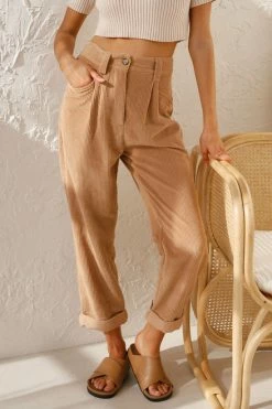 August Pants CAMEL -Mona Shop 9 L4A6640 92303.1649646979