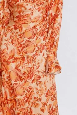 Tiarna Dress ORANGE FLORAL 10 Tiarna Dress ORANGE FLORAL -Mona Shop 9 L8A1407 89566.1656988108