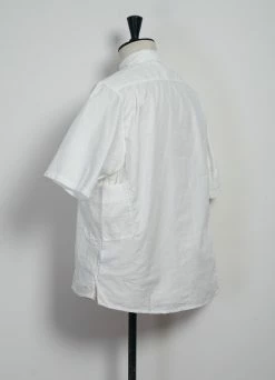 KAPITAL KATMANDU | Short Sleeve Patch Shirt | White 4 KAPITAL KATMANDU | Short Sleeve Patch Shirt | White -Mona Shop EK 1212 White Patch KATMANDU Shirt 2022 3