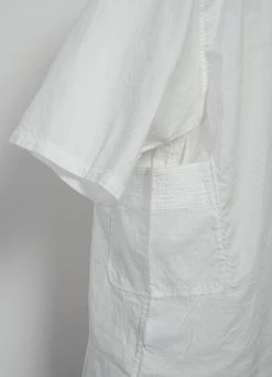 KAPITAL KATMANDU | Short Sleeve Patch Shirt | White 6 KAPITAL KATMANDU | Short Sleeve Patch Shirt | White -Mona Shop EK 1212 White Patch KATMANDU Shirt 2022 5