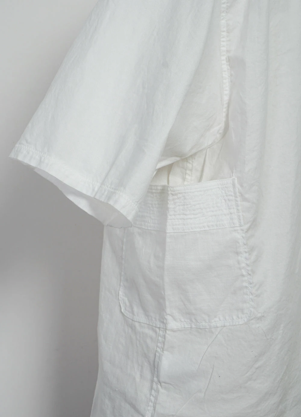 KATMANDU | Short Sleeve Patch Shirt | White KAPITAL KATMANDU | Short Sleeve Patch Shirt | White -Mona Shop EK 1212 White Patch KATMANDU Shirt 2022 5