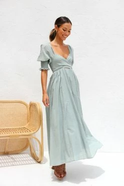 Vera Dress SAGE -Mona Shop IMG 0439 70188.1676423790