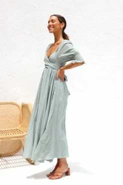 Vera Dress SAGE -Mona Shop IMG 0444 76621.1676423789