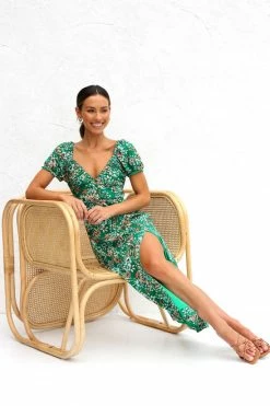 Anya Dress GREEN FLORAL -Mona Shop IMG 0489 75711.1675390443