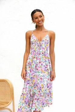 Ellie Dress PURPLE MULTI -Mona Shop IMG 0552 37919.1675940691