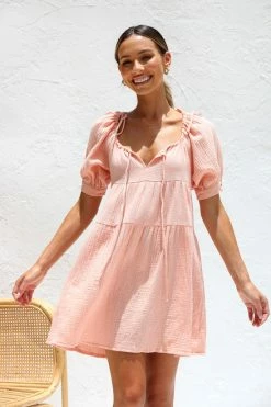 Renae Dress PEACH -Mona Shop IMG 0653 44941.1675390593