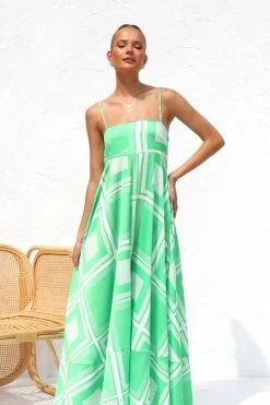 Bailey Dress GREEN -Mona Shop IMG 0989 47513.1677797042