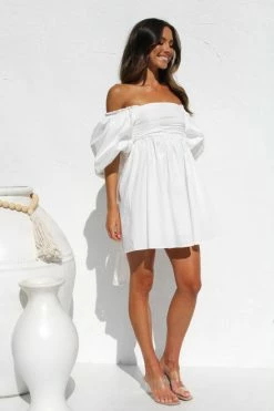 Nadiya Mini Dress WHITE 7 Nadiya Mini Dress WHITE -Mona Shop IMG 2674 62289.1661403065