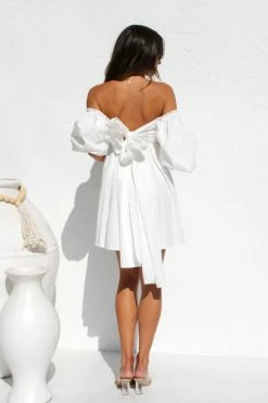 Nadiya Mini Dress WHITE 5 Nadiya Mini Dress WHITE -Mona Shop IMG 2685 65920.1661403059