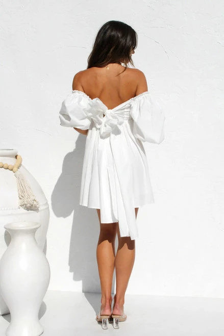 Nadiya Mini Dress WHITE Nadiya Mini Dress WHITE -Mona Shop IMG 2685 65920.1661403059