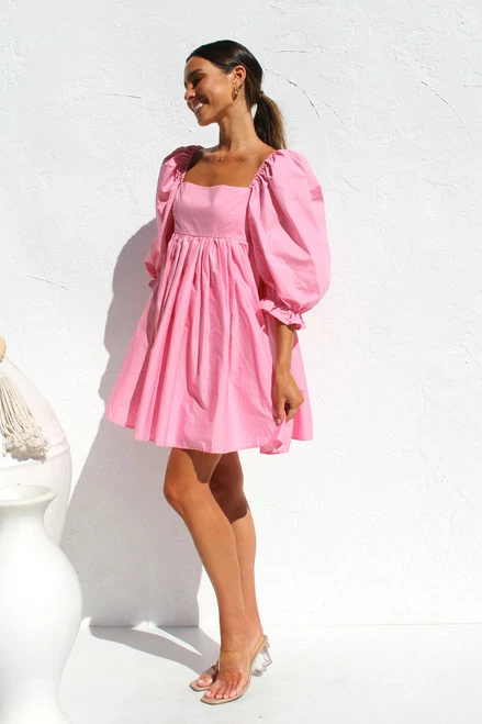 Phoebe Dress PINK Phoebe Dress PINK -Mona Shop IMG 2953 64989.1661400337