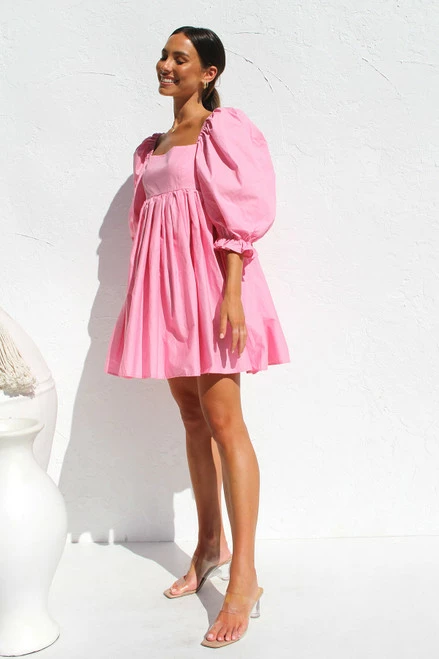 Phoebe Dress PINK Phoebe Dress PINK -Mona Shop IMG 2956 32634.1661400325