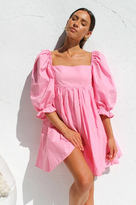 Phoebe Dress PINK Phoebe Dress PINK -Mona Shop IMG 2969 89367.1661400342