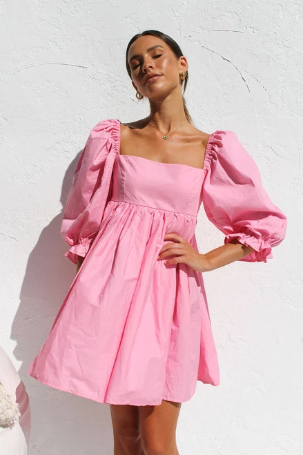 Phoebe Dress PINK Phoebe Dress PINK -Mona Shop IMG 2973 07528.1661400340