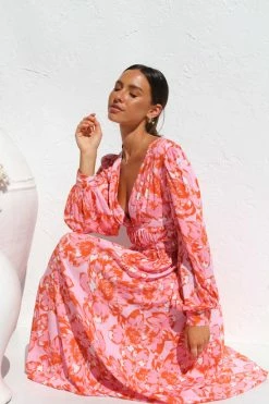 Olena Dress PINK FLORAL