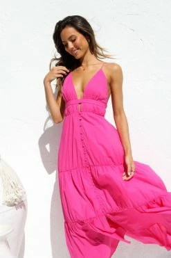 Clara Dress FUCHSIA 5 Clara Dress FUCHSIA -Mona Shop IMG 4407 17598.1661916611