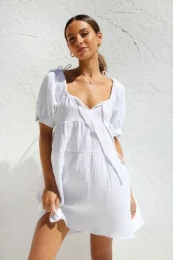 Renae Dress WHITE 5 Renae Dress WHITE -Mona Shop IMG 5190 77140.1662723844