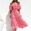 Monette Dress PINK FLORAL 1 Monette Dress PINK FLORAL -Mona Shop IMG 5357 04383.1663384299