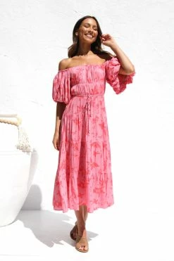 Monette Dress PINK FLORAL -Mona Shop IMG 5365 26158.1663212785