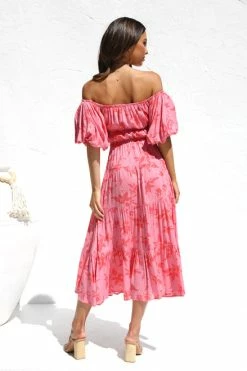 Monette Dress PINK FLORAL -Mona Shop IMG 5385 45586.1663384296